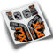 PEGATINEA Fahrradaufkleber Fox 36 Factory 2021 WP326, Orange, Vinyl, Seidenmatt, Wasserdicht, Outdoor, Zitat, Wildtier, Natur, Fahrrad