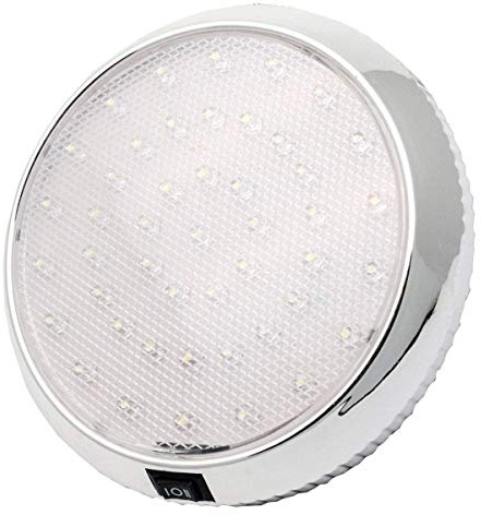 Riloer Deckenleuchte, 12 V, 46 LEDs, für Wohnwagen/Wohnmobil/Anhänger/Auto/Boot, Küche, Flur, Wohnzimmer