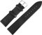 Excellanc-Uhrenarmband Ersatz aus Leder glatt Dornschließe Breite 10-26 mm (Stegbreite: 20 mm, schwarz)