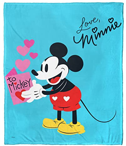 Northwest Mickey Mouse Silk Touch Throw Blanket, 50 x 60, Love Minnie