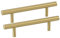 Schrankgriffe Zugknöpfe，2 Stück Schranktürgriffe Küchenschrankgriffe, moderne Griffe aus gebürstetem goldenem Messingmaterial, T-Stange for Schlafzimmermöbel, Schubladen-Hardware-Zubehör (Gesamtlänge