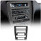 KUNGKIC Kohlefaser Auto Zentrale Steuerung AC-CD-Panel Rahmen Aufkleber Dekorative Innenbereich Compatible with Ford Mustang GT 2010-2014 Zubehör Typ A