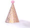 Wambere 12 Stück Partyhüte zum Geburtstag mit Pompons,Partyhüte Party Kegel Hüte,Geburtstag Kegel Hüte Party Supplies Hütchen Geburtstagshut für Kinder Festival Baby Shower,Rosa B