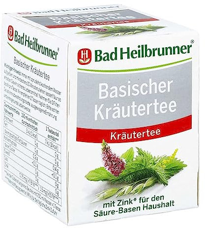 Bad Heilbrunner Basischer Kräutertee Filterbeutel 8X1.8 g