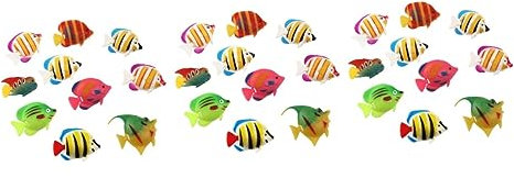 iplusmile Aquariumdekoration 90 STK Dekorationen Für Aquarien Ablagefächer Dekor Für Aquarienfische Dekoration Für Aquarienfische Künstlicher Fisch Zierfische Wassersäulenlicht Statuendekor