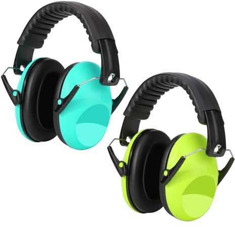 Kriogor Casque Anti Bruit Enfant Lot de 2, SNR 26 dB, Casque Anti Bruit Bébé Pour l’Autisme, TDAH, Feux d’Artifice, Concert, Protection Auditive Enfant pour Dormir, étudier, Tirer