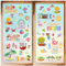 craspire 8 Stile Sommer-Fensteraufkleber, Wandaufkleber, Abziehen Und Aufkleben, Wasserfeste, Selbstklebende PVC-Aufkleber, Dekor Für Kühlschrank, Schlafzimmer, Wohnzimmer, Küche, Geschäft, Vitrine