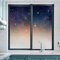 Fensterfolie Blauer Sternenhimmel Fensterfolie Blickdicht Sichtschutzfolie Fenster Static Milchglasfolie Folie Fenster Sichtschutz Home Office Fensterfolie Selbsthaftend 70x120cm