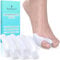 FERSENFREUND© Premium Hallux Valgus Korrektur 6er - NEUHEIT 2024 - Zehenspreizer aus Silikon für Tag & Nacht Hallux-Valgus Bandage Ballenzehen Ballenkorrektur Set Schiene Toe Separator Zehenkorrektur