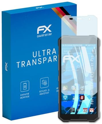 atFoliX Schutzfolie kompatibel mit Hammer H Explorer Pro Folie, ultraklare FX Displayschutzfolie (3X)