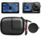 DUEQID Mini funda para cámara DJI Osmo Action 4/Action 3 + tapa de objetivo, pantalla y protector de lente, compatible con DJI Osmo Action 4, Negro , Sencillo