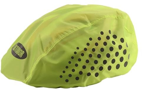 YIGZYCN Universalgröße Fahrradhelmüberzug Radfahren Wasserdichter Helmüberzug Mit Reflektierenden Streifen Sichtbarkeit Für Rennradfahren Fahrradhelmüberzug Fahrradhelmüberzug Wasserdicht