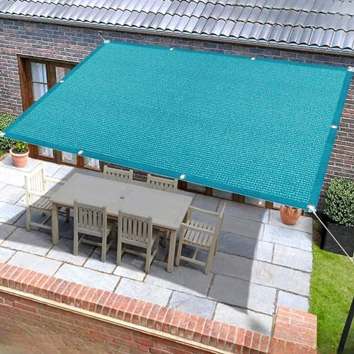 Voile D'Ombrage 4 x 6 m Respirant Jardin Parasol Extérieur, Jardin, Terrasse, Balcon UV Protection 98% Résistant Aux Déchirures, Bleu Ciel