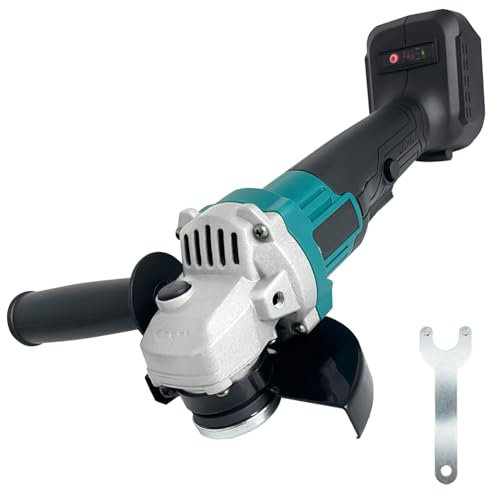Akku-Winkelschleifer Ersatz für Makita DGA513Z, 18V Bürstenloser Motor 125mm Winkelschleifer, Kompatibel mit Makita Akku, mit Verdickte Schallwand und Hilfsgriff, Spindle Lock, keine Batterie