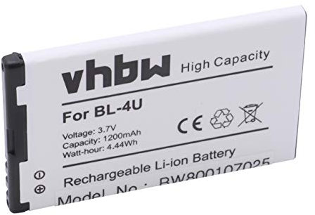 vhbw 1x Akku kompatibel mit Telekom Speedphone 700 Handy Smartphone Telefon (1200 mAh, 3,7 V, Li-Ion)