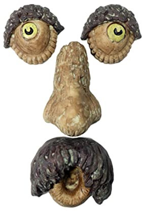 Leuchtendes Baumgesicht, Dekoration, lustiger Alter Mann, Baumhänger, Hofkunst, leuchtendes Ornament für Garten, Fotografie-Requisiten, Stil 2, Baumgesicht, Gartendeko, lustiges leuchtendes Baumgesic