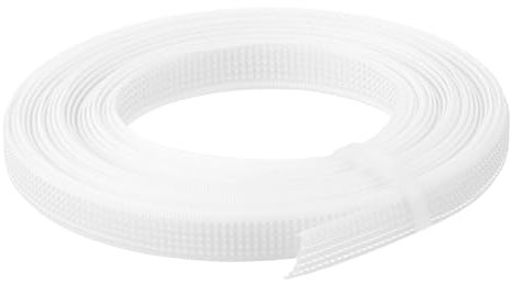 QUARKZMAN Knochen für das Nähen, 1 Stück 5 Yards 8mm - Polyester Durchnähbares Niederdruck-Korsett-Knochen für Brautkleid, Brautkleid (Weiß).