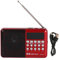 Radio AM FM Portable, Lecteur de Radios à Transistors Compacts, Carte Mémoire à Piles, Lecture MP3, Antenne Externe Ergonomique, Radio de Poche