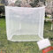 Camp Moskitonetz, 200 x 200 cm, ultragroßes Moskitonetz, Campingzelt für Camping, feinste Löcher Mesh 20, quadratischer Netzvorhang für Etagenbett, Camping, Bettwäsche, Terrasse, einfache