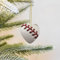 2024 Weihnachtsbaum-Hängeornament, Baseball-Spitze, Nahaufnahme, Herz, Keramik, Weihnachtsdekoration, Anhänger für Weihnachten, Hochzeit, Party, Dekoration, Keramik-Ornamente