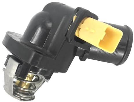Hajus 1211359 Thermostat Kühlmittel Thermostatgehäuse 1336.Z2 103°C kompatibel mit Citroen C2 JM C3 I FC, FN C3 II SC Nemo Peugeot 207 Bipper 1.1 1.4 9650926280