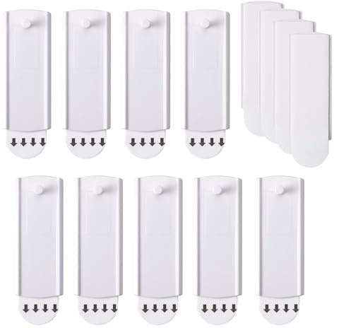12 Piezas Clavos para Colgar Cuadros, Colgador de Marco Universal Grande, Colgar Cuadros sin Taladrar, Amovibles Cuadros sin Clavos, Cuelga Facil Cuadros sin Clavos para Colgar Cuadros Carga 2 Kg