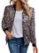 Glitzer Jacke Damen mit Reißverschluss Pailletten Bomberjacke Bolero Elegant Oberteile Fasching Disco Outfit Langarm Große Größen Tops Slim Fit Retro Glitzertop Top Streetwear für Silvester Party