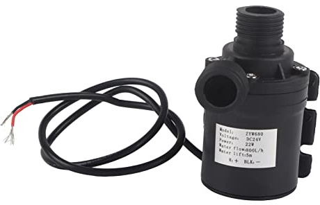 Cocoarm Bürstenlose Wasserpumpe, DC24V, 800L/H, 5M Förderhöhe, Solar Tauchpumpe für Brunnen, Fischteich, Aquarium, Industrieanwendungen