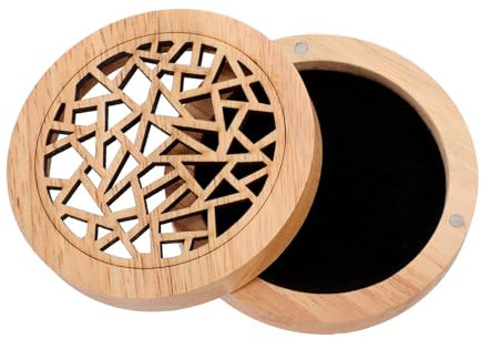 Alipis Wooden Incense Holder Round Cone Incense Burner Tabletop Censer Home Decor for Friends