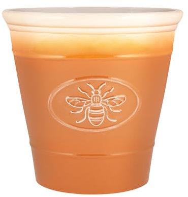 Muddy Hands Decorative Plastic Bee Planter Outdoor Garden Flower Herb Tree Plant Pot (Honeycomb, 34 Litre)