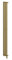 Wholesale Domestic Sinclair Colore Brushed Brass 1800mm x 195mm Vertical Single Panel Electric Radiator