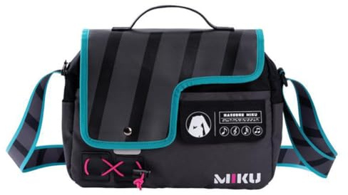 Miku Umhängetasche Miku Handtasche, großes Fassungsvermögen, Segeltuch, Reise-Umhängetasche, Schulterrucksack, Studentenrucksack