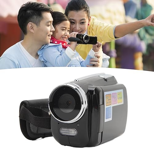 SustVita Videocatore digitale portatile, videocamera per videocamera 4K con touch screen da 1,8 pollici e zoom digitale 4x, bello per i viaggi ed eventi