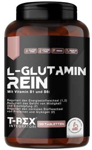 L-Glutamine Ultrapure, 120 comprimés 700 mg - Réduit la fatigue après l'entraînement - Récupération post-entraînement