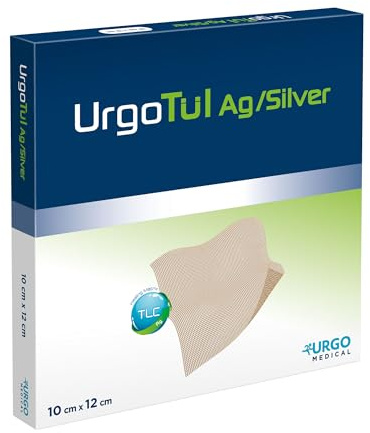 UrgoTül Silver Wundgaze 10 cm x 12 cm, 10 St