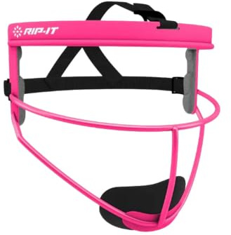 RIP-IT Defense Softball Fielder's Mask - Leichte, sichere Passform bietet maximalen Schutz und Komfort - behindert Nicht die Sicht - Pferdeschwanzfreundlich