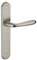 THIRARD - Ensemble de Poignées pour Porte Intérieure Athena - Acier Embouti - Usage Pratique - Design Élégant - Carré 7 mm - Entr'Axes 195 mm - Finition Nickelé Brossé - Gris