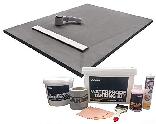 Nassboards Linear Wetroom Shower Tray & Larsen Kit