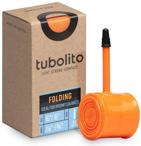 Tubo-Schlauch – Faltrad – 16/18 Zoll – Presta-Ventil, Orange