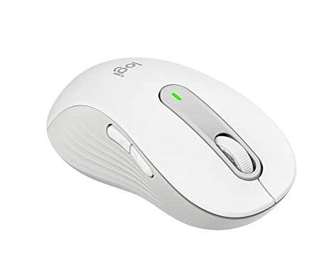 Logitech Signature M650 L Left Wireless Mouse - For Large Sized Left Hands, 2-Year Battery, Silent Clicks, Customisable Side Buttons, Bluetooth, for PC/Mac/Multi-Device/Chromebook - White