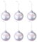 TOYANDONA 6 stücke hängen weihnachtsbaumschmuck Ornament Weihnachts Baseball Ornamente Weihnachtskugel für Sport Thema weihnachtsfeiertag partydekorationen 6 cm