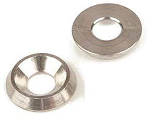 M6 Solid Screw Cup Finishing Washers - T316 (A4) Marine Grade Stainless Steel - Pack Size : 12