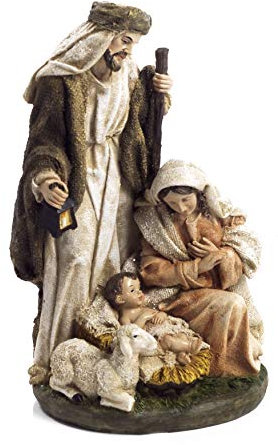 Paben Artículos religiosos Grupo Natividad Sagrada Familia Belén resina 25,5 cm