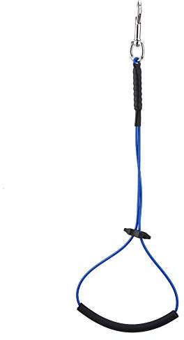 Oumefar Anello per toelettatura per Cani Corda di Sicurezza in Filo di Acciaio Inossidabile Anello per Cappio Singolo per Cani di Piccola Taglia