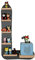 MR TEDDY BEAR Kinderregal Buchstabe L | Holzregal für Toniebox und Tonies | Tonie-Regal hergestellt in der EU | Wandregal zum Spielen und Sammeln | Für Mädchen und Jungen | im L Design in Anthrazit