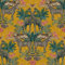 Grandeco Life Animal Kingdom Ochre Wallpaper A49301 - Tropical Zebra Leopard