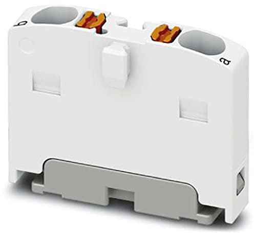 PHOENIX CONTACT PTFIX 2X1.5 WH Verteilerblock, Grundklemme, 450V Nennspannung, 17.5A Nennstrom, 2 Anzahl der Anschlüsse, 0.14mm²-2.5mm² Querschnitt, 26-14 AWG, Direktmontage mit Flansch, 50 Stück