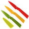 Kuhn Rikon Colori+ Prep 3 Pc Kitchen Knife Set (1x Paring Knife, 2x Serrated Kitchen Knife) Stainless Steel Blade Kitchen Knives Set. Sharp Knife Set – 3 Year Kuhn Rikon Kitchen Accessories Guarantee