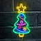 Tannenbaum Neonlicht LED Schild Beleuchtung Leuchtreklame Reklame Licht, Neonlichter Bar Party Wand Dekoration Geburtstag Wohnzimmer Weihnachten Weihnachsbaum dekorative Wandbeleuchtung Jugendzimmer