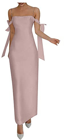 Robe Femme Chic Demoiselle d'honneur Mariage Club Dos Nu Dentelle Fleurie Ceremonie Retro Vintage Pin Up de Nuit Annee 20 50 Longue Bapteme Sexy Fluide Paillette Mariée Soiree Moulante Cocktail